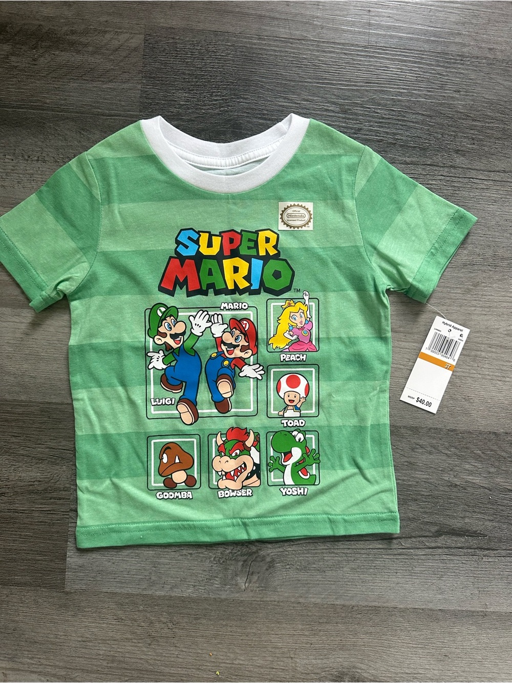 ✨ NWT Nintendo Super Mario 3T Crewneck Tee